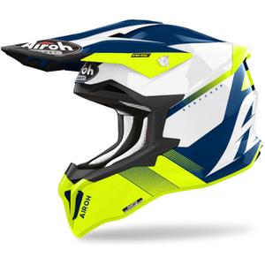 Motokros čelada Airoh Strycker Blazer rumena razprodaja