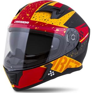 Integral motoristična čelada Cassida Integral 3.0 DRFT oranžna-fluo rdeča