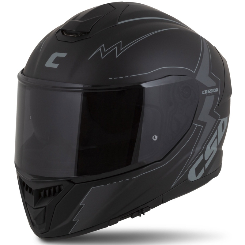Cassida Integral GT 2.1 Flash Black-Grey Integral motoristična čelada