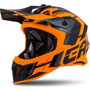 Cassida Cross Pro II Contra Motokros čelada oranžno-črno-siva