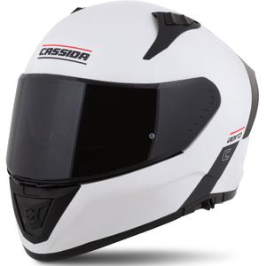Motoristična čelada Cassida Aero integral mat belo-črna