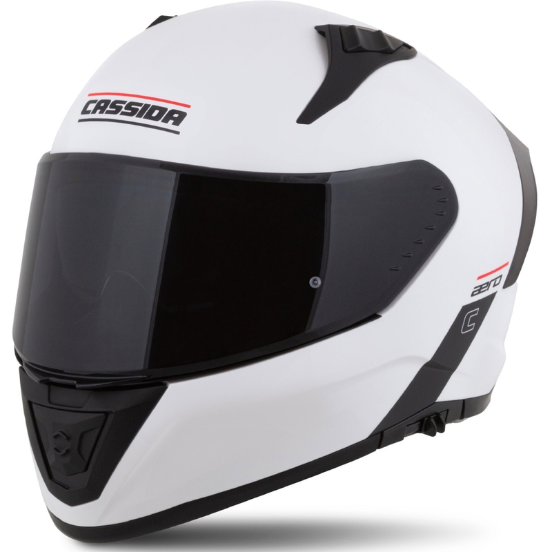 Motoristična čelada Cassida Aero integral mat belo-črna