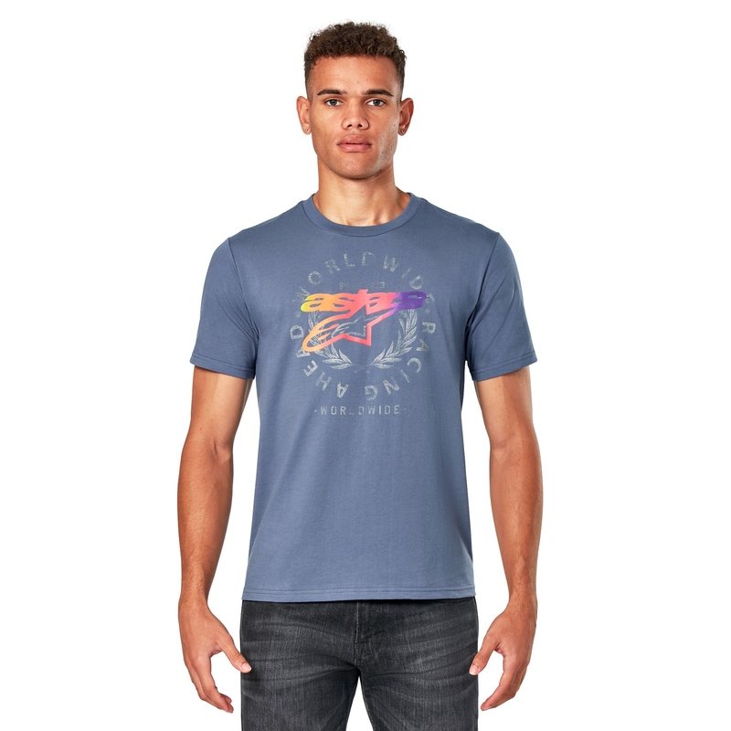 Alpinestars Overlay CSF modra majica s kratkimi rokavi