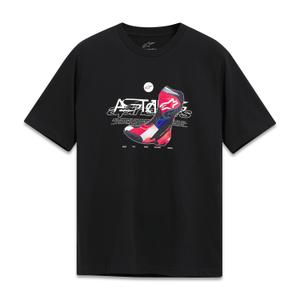Črna majica Alpinestars R Boot CSF