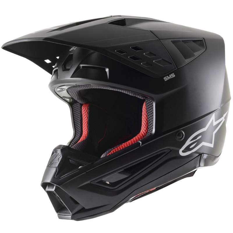 Motokros čelada Alpinestars S-M5 Solid Matte Black
