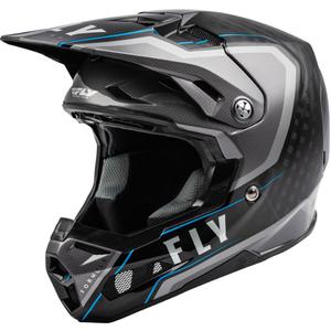 Motokros čelada FLY Racing Formula Axon black-grey-blue