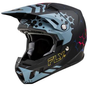 Motokros čelada FLY Racing Formula CC Tektonic črno-siva