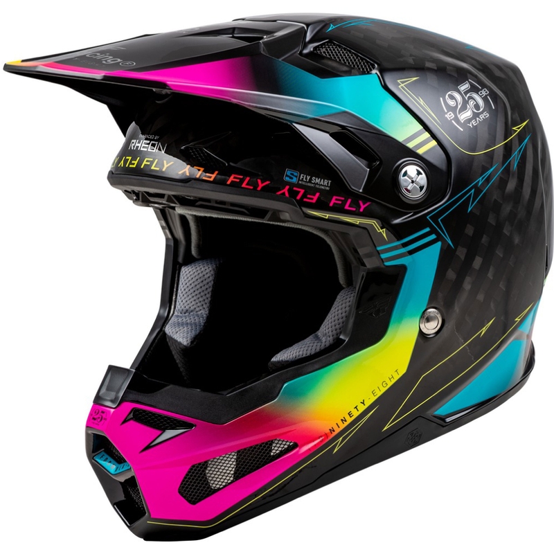 Motokros čelada FLY Racing Formula S črno-modra