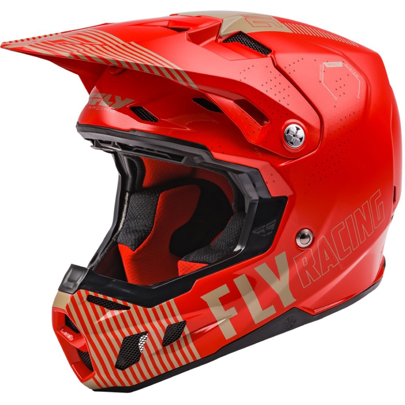 Motokros čelada FLY Racing Formula CC Primary rdeče-peščena
