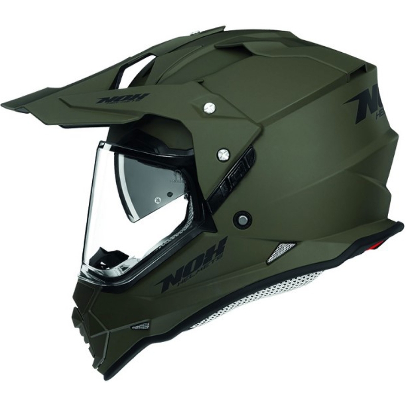 Enduro čelada NOX N312 zelena mat
