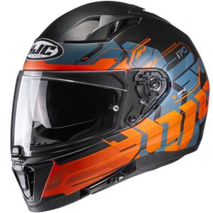 Integrirana motoristična čelada HJC I70 Alligon MC7SF oranžno-modro-črna razprodaja