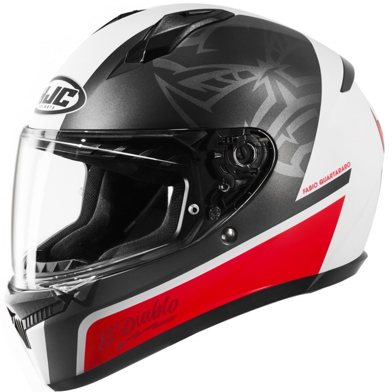 Integralna motoristična čelada HJC C10 Fabio Quartararo 20 MC1SF črno-bela-rdeča