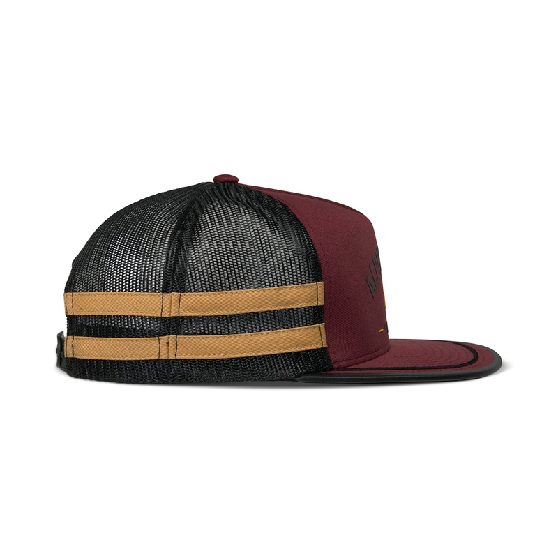 Alpinestars Backline Trucker Cap opečnato rdeče-črno-zlata