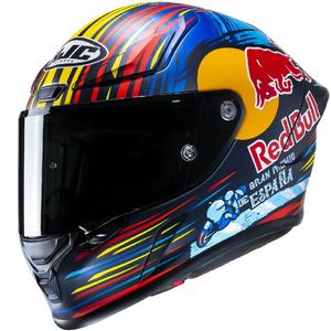 Integralna motoristična čelada HJC RPHA 1 Redbull Jerez GP MC21SF rdeče-rumeno-modra