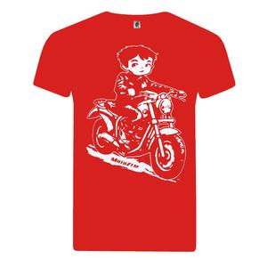 Otroška fantovska majica MotoZem Biker rdeča