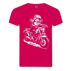 MotoZem dekliška majica - Biker pink