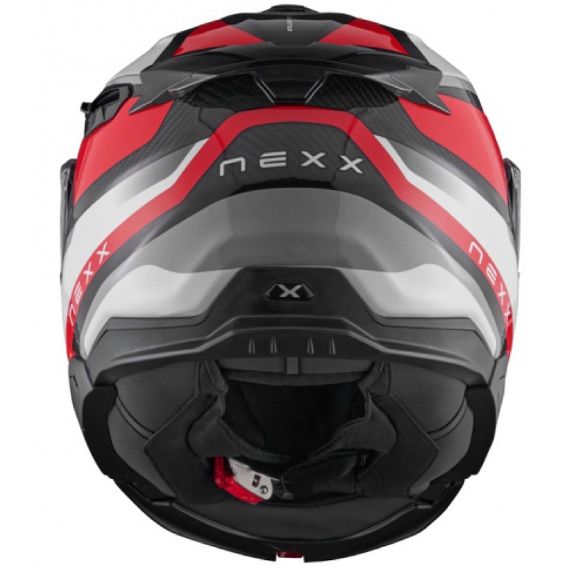 Motoristična čelada na preklop Nexx X.Lifetour PRO Mile belo-rdeča