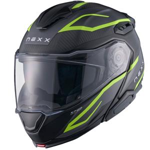 Motoristična čelada na preklop Nexx X.Lifetour PRO Mile mat sivo-fluo rumena