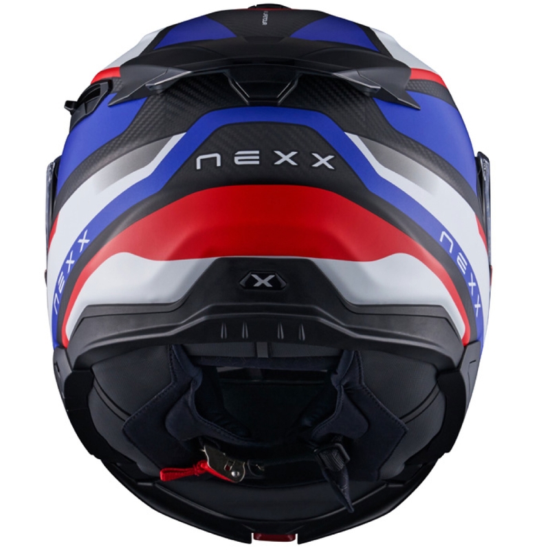 Motoristična čelada na preklop Nexx X.Lifetour PRO Mile mat modro-rdeča razprodaja