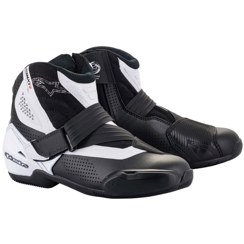 Motoristični škornji Alpinestars SMX-1 R Vented črno-beli