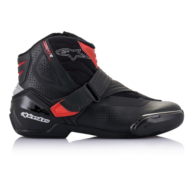 Motoristični škornji Alpinestars SMX-1 R Vented črno-rdeči
