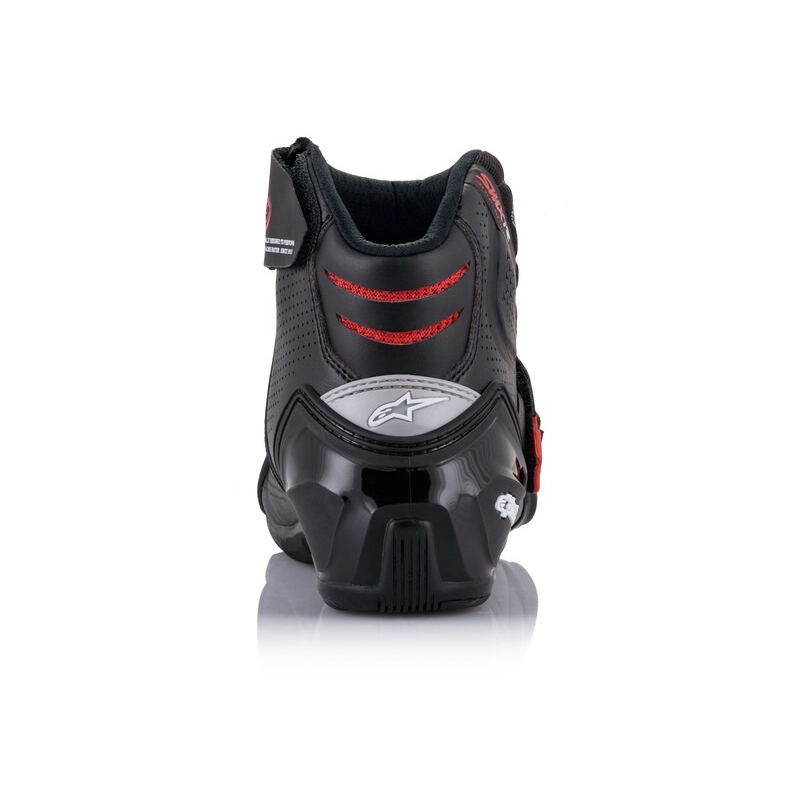 Motoristični škornji Alpinestars SMX-1 R Vented črno-rdeči