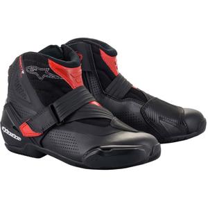 Motoristični škornji Alpinestars SMX-1 R Vented črno-rdeči