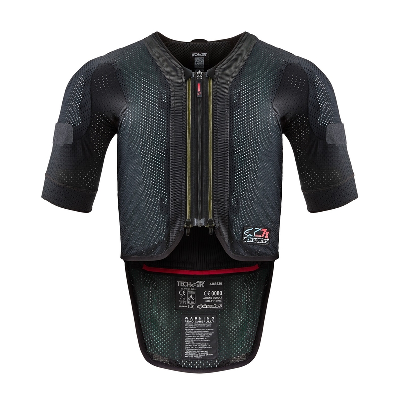 Alpinestars TECH-AIR®7X sistemski zračni jopič črno-rdeč