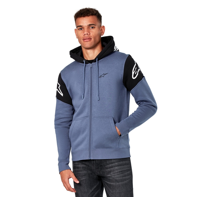 Alpinestars Velocity pulover s kapuco modro-črn
