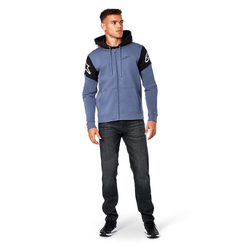 Alpinestars Velocity pulover s kapuco modro-črn