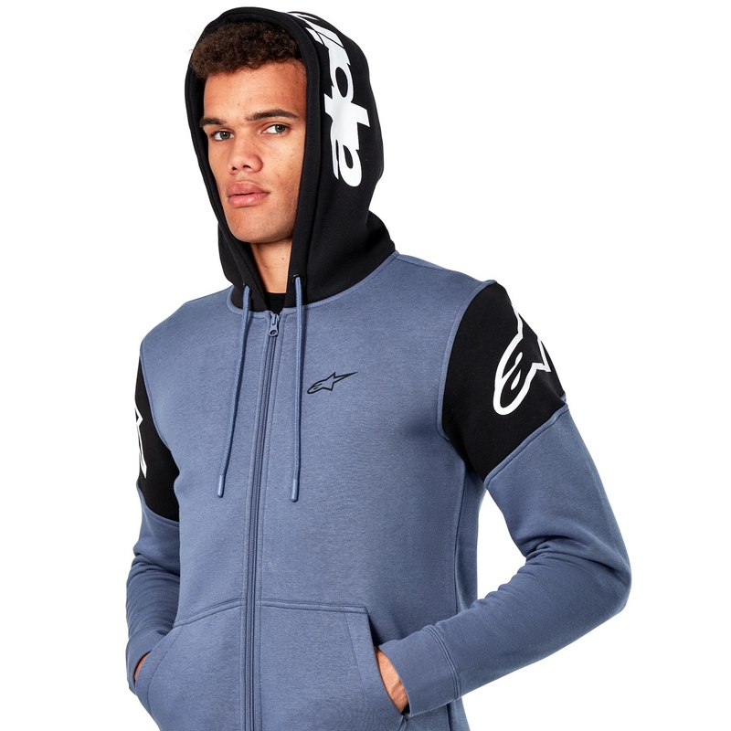 Alpinestars Velocity pulover s kapuco modro-črn