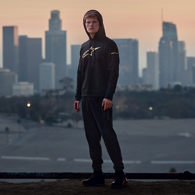 Alpinestars Gilded Pulover s kapuco črno-zlat