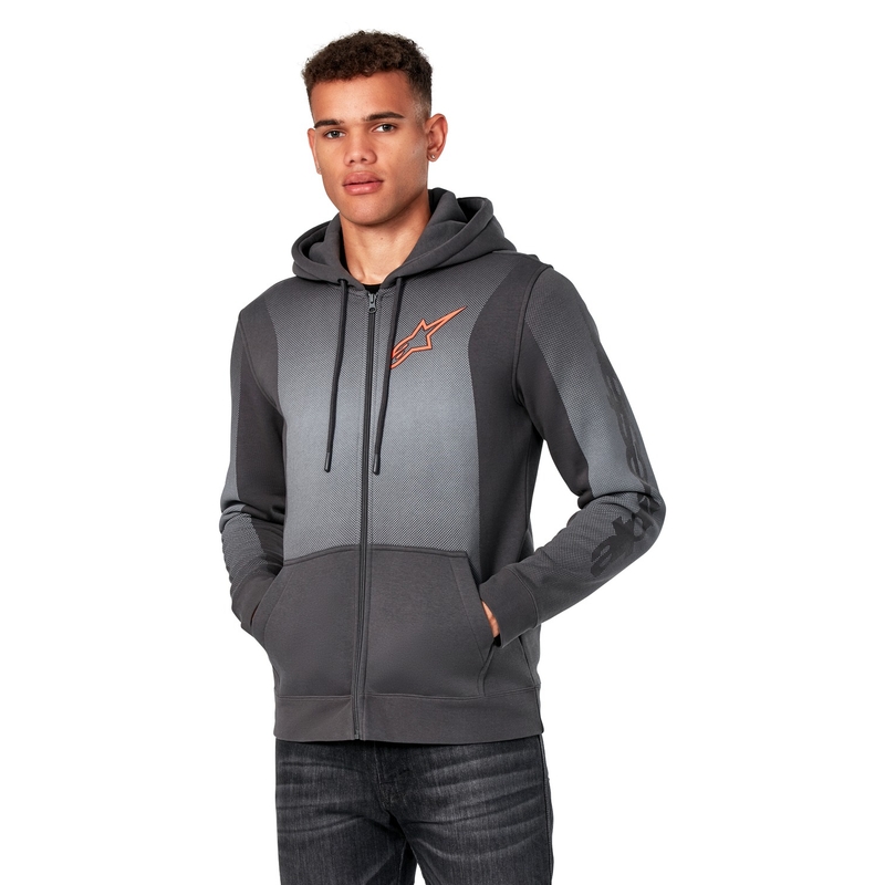 Alpinestars Arising Pulover s kapuco temno sivo-svetlo siv