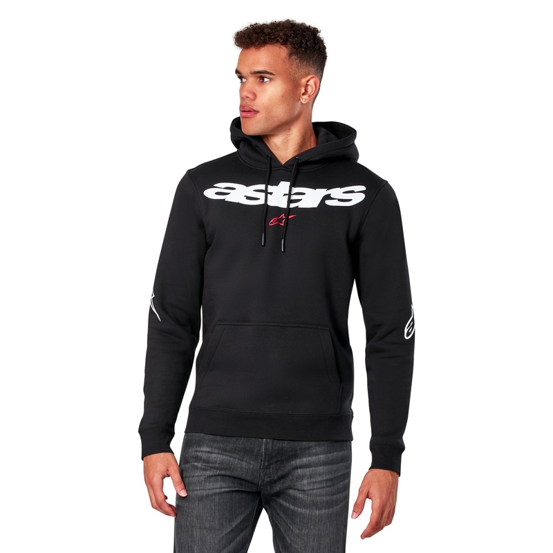 Črna majica s kapuco Elliptic Alpinestars