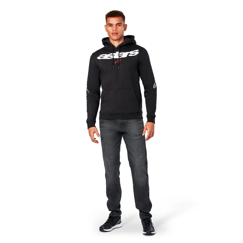 Črna majica s kapuco Elliptic Alpinestars
