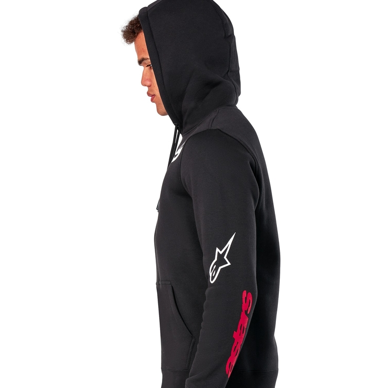 Črna majica s kapuco Elliptic Alpinestars