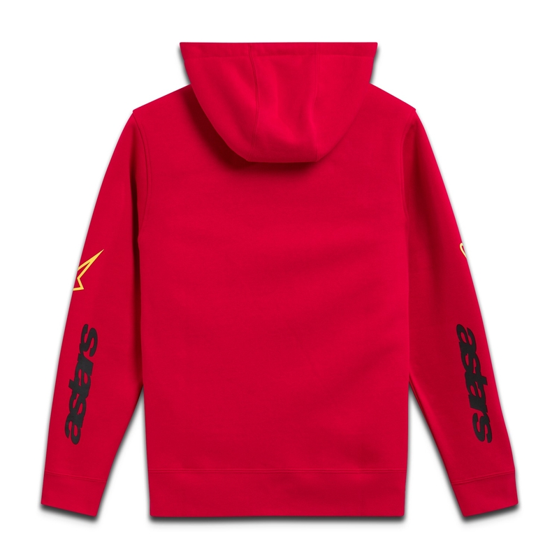 Alpinestars Elliptic Pulover s kapuco rdeč