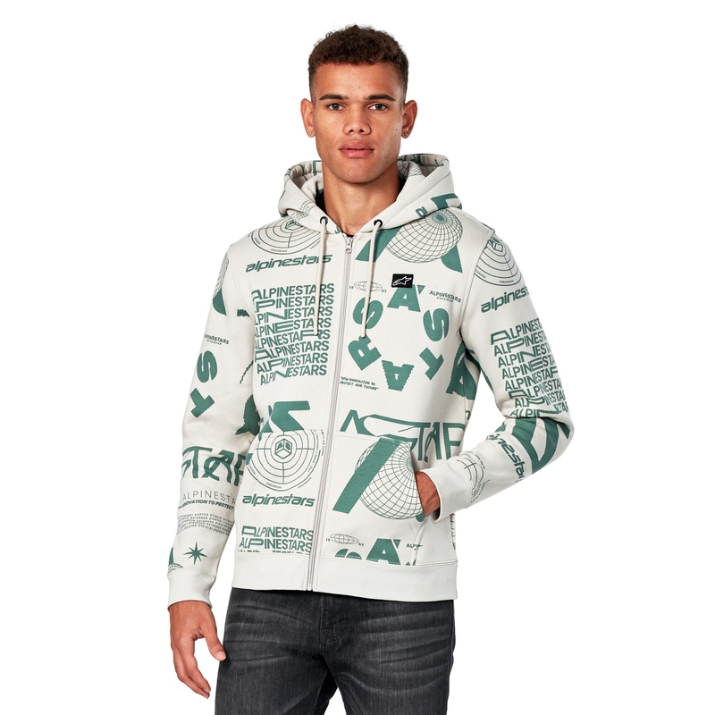 Alpinestars Determinant Pulover s kapuco bel umazano bel