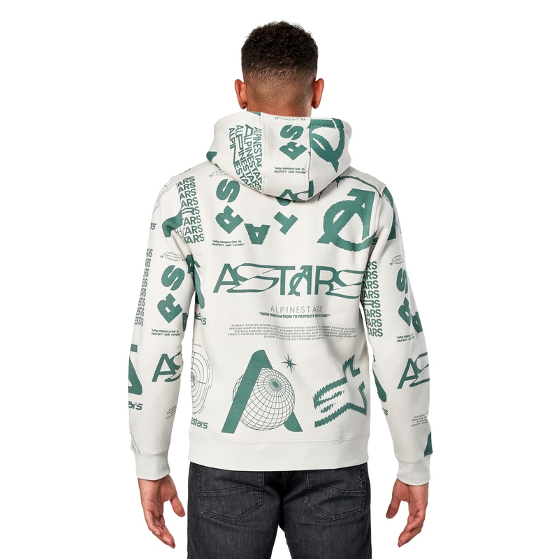 Alpinestars Determinant Pulover s kapuco bel umazano bel