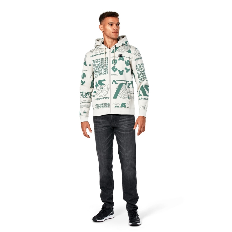 Alpinestars Determinant Pulover s kapuco bel umazano bel