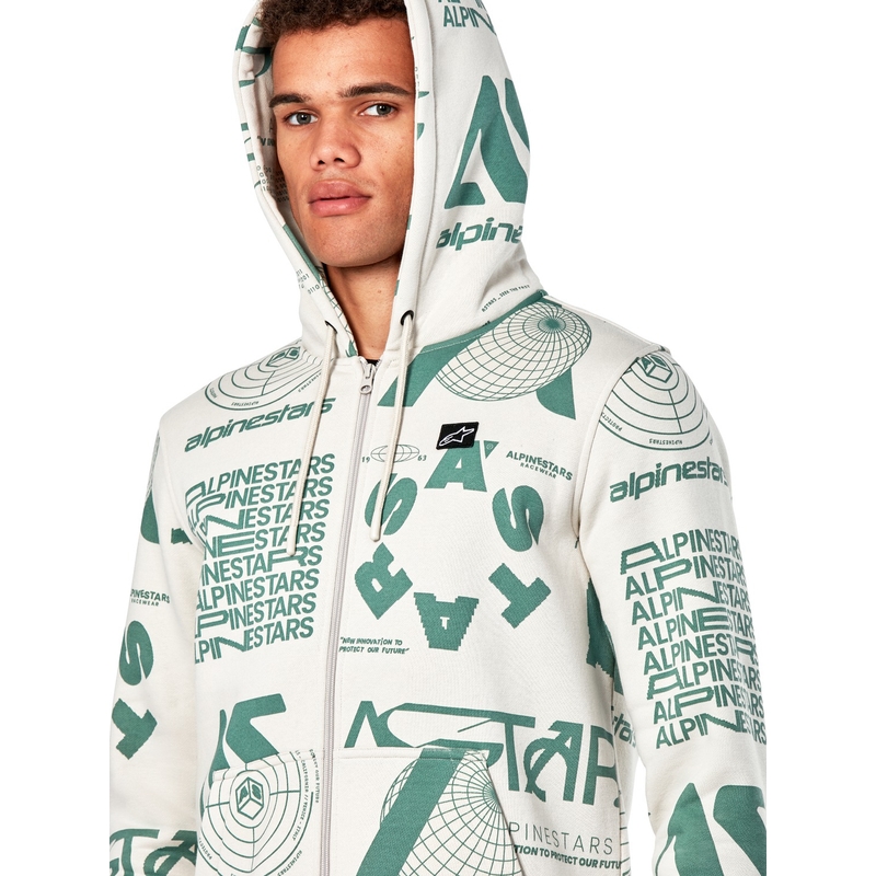Alpinestars Determinant Pulover s kapuco bel umazano bel