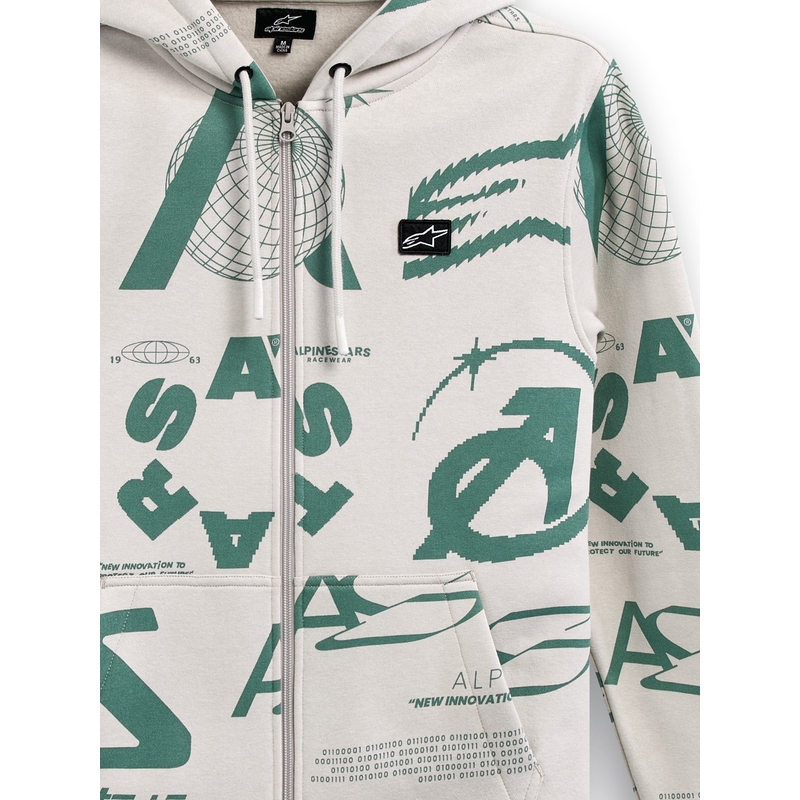 Alpinestars Determinant Pulover s kapuco bel umazano bel