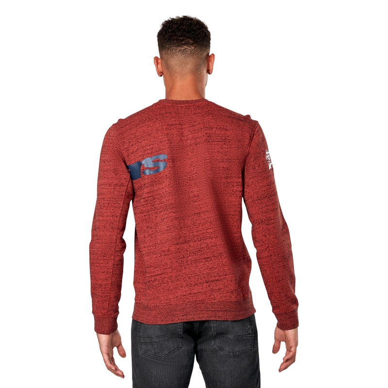 Alpinestars Episode Crew Fleece temno rdeče barve