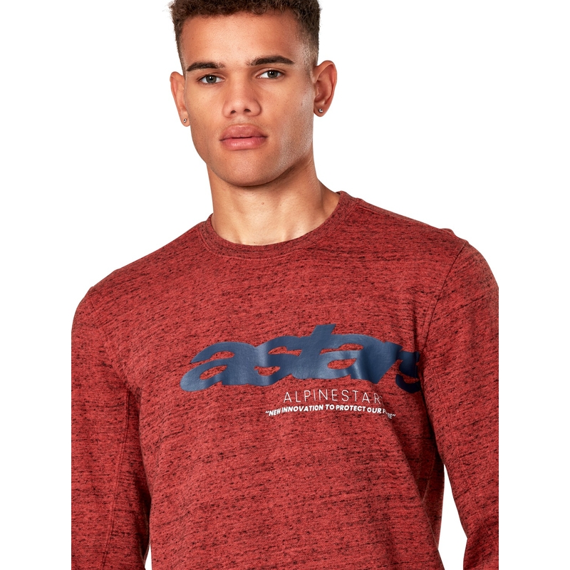 Alpinestars Episode Crew Fleece temno rdeče barve