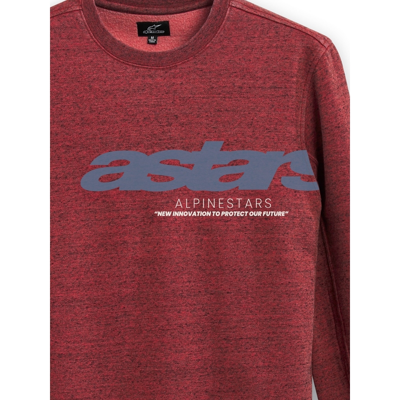 Alpinestars Episode Crew Fleece temno rdeče barve