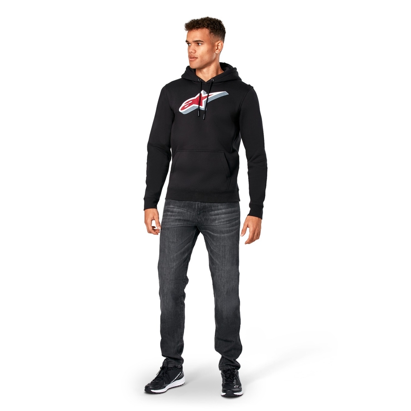 Črna majica s kapuco Alpinestars Quickness