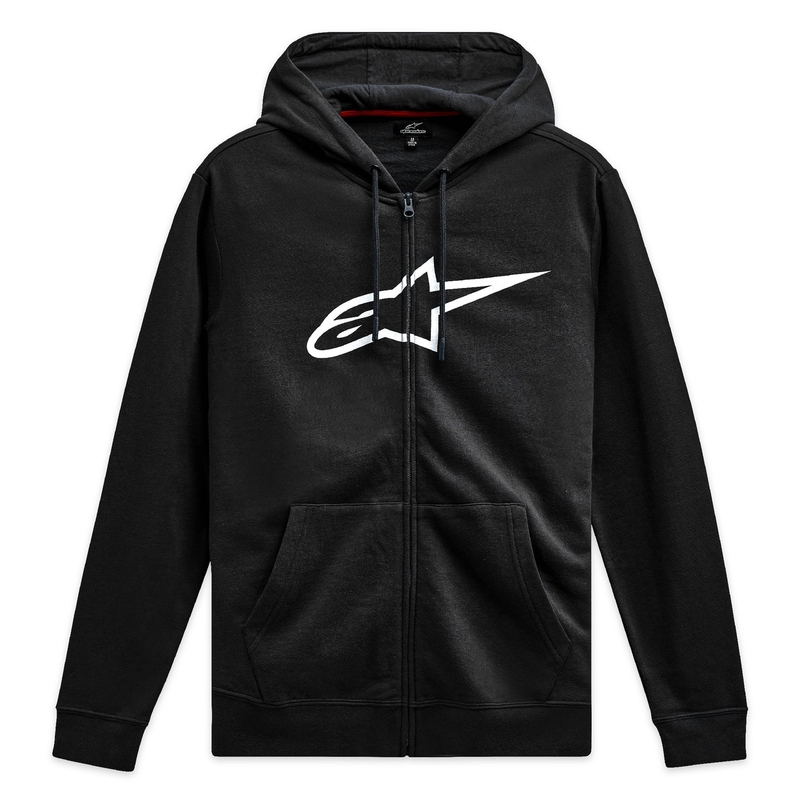 Alpinestars Ageless Zip Pulover s kapuco 3 črno-bel