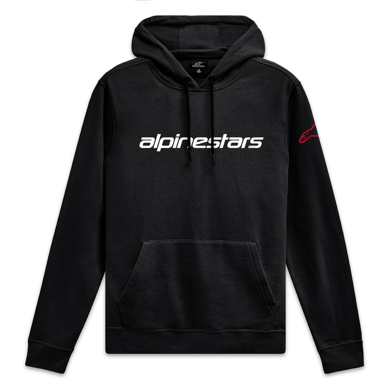 Alpinestars Wordmark Pulover s kapuco 3 črno-belo-rdeč
