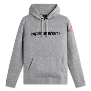 Alpinestars Wordmark pulover s kapuco 3 sivo-rdeče-črn