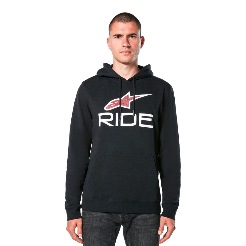 Črno-belo-rdeča majica Alpinestars Ride 4.0